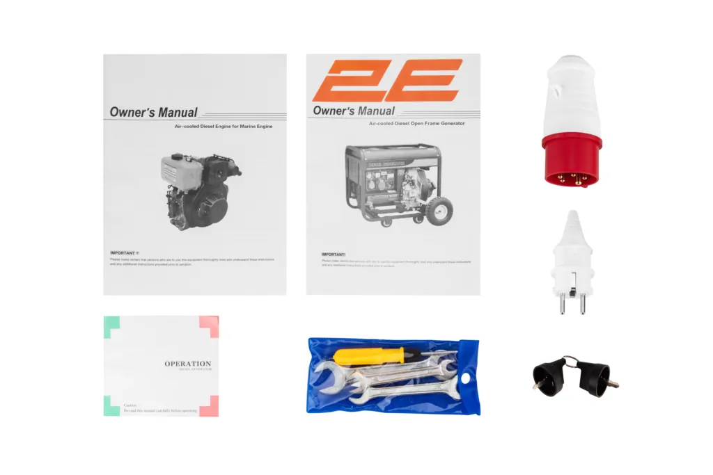Generator 2E Diesel 380V,50HZ, 6.6KW, AVR