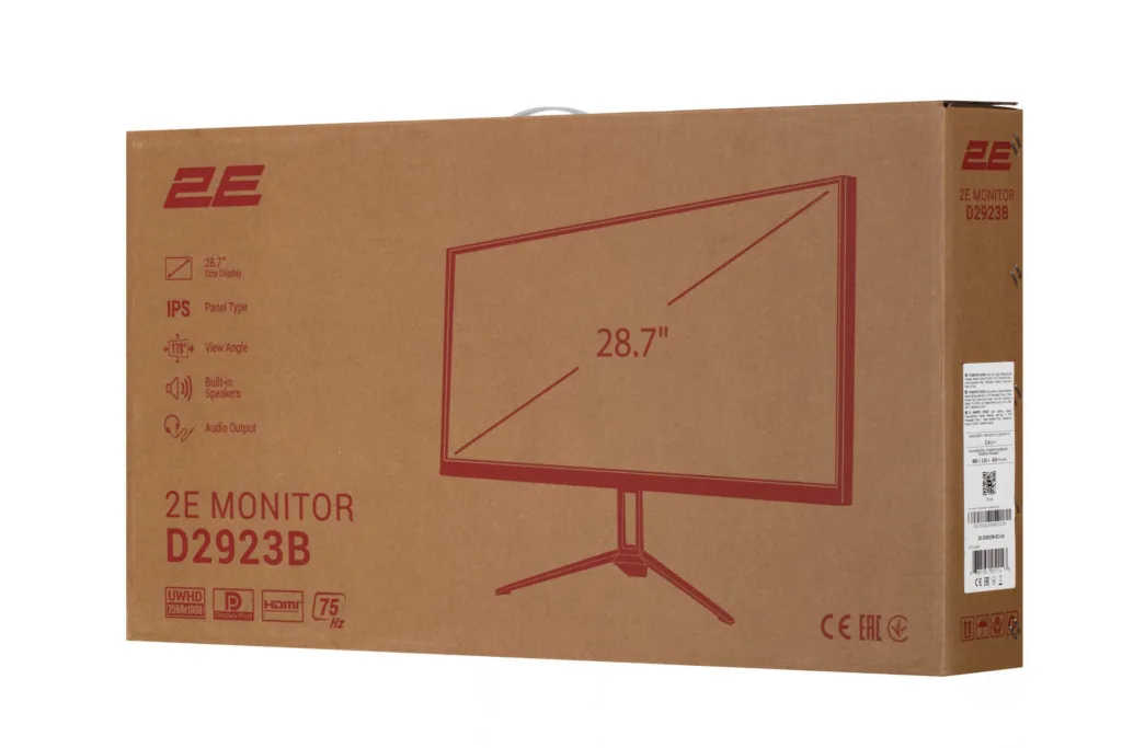 2E Монітор LCD 28.7″ D2923B 2xHDMI, DP, Audio, IPS, 75Hz