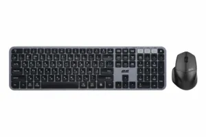 2E Комплект клавіатура та миша MK440, WL/BT, EN/UKR/RU, сіро-чорний