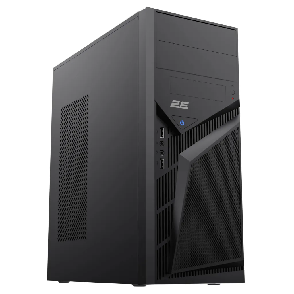 2E Корпус TeamX TMX07 з БЖ 2E ATX400W 2xUSB2.0 1×80мм VGA 310мм, ATX чорний