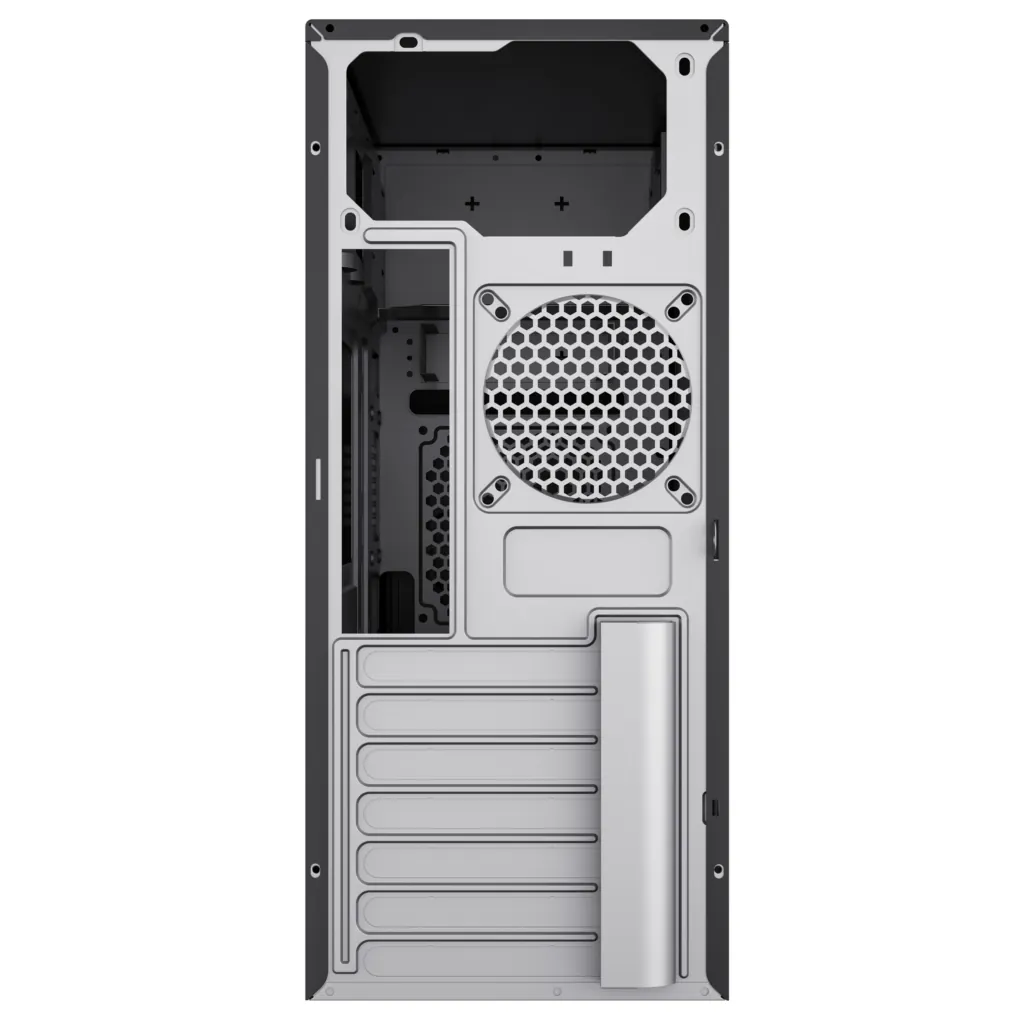 2E Корпус TeamX TMX07 з БЖ 2E ATX400W 2xUSB2.0 1×80мм VGA 310мм, ATX чорний