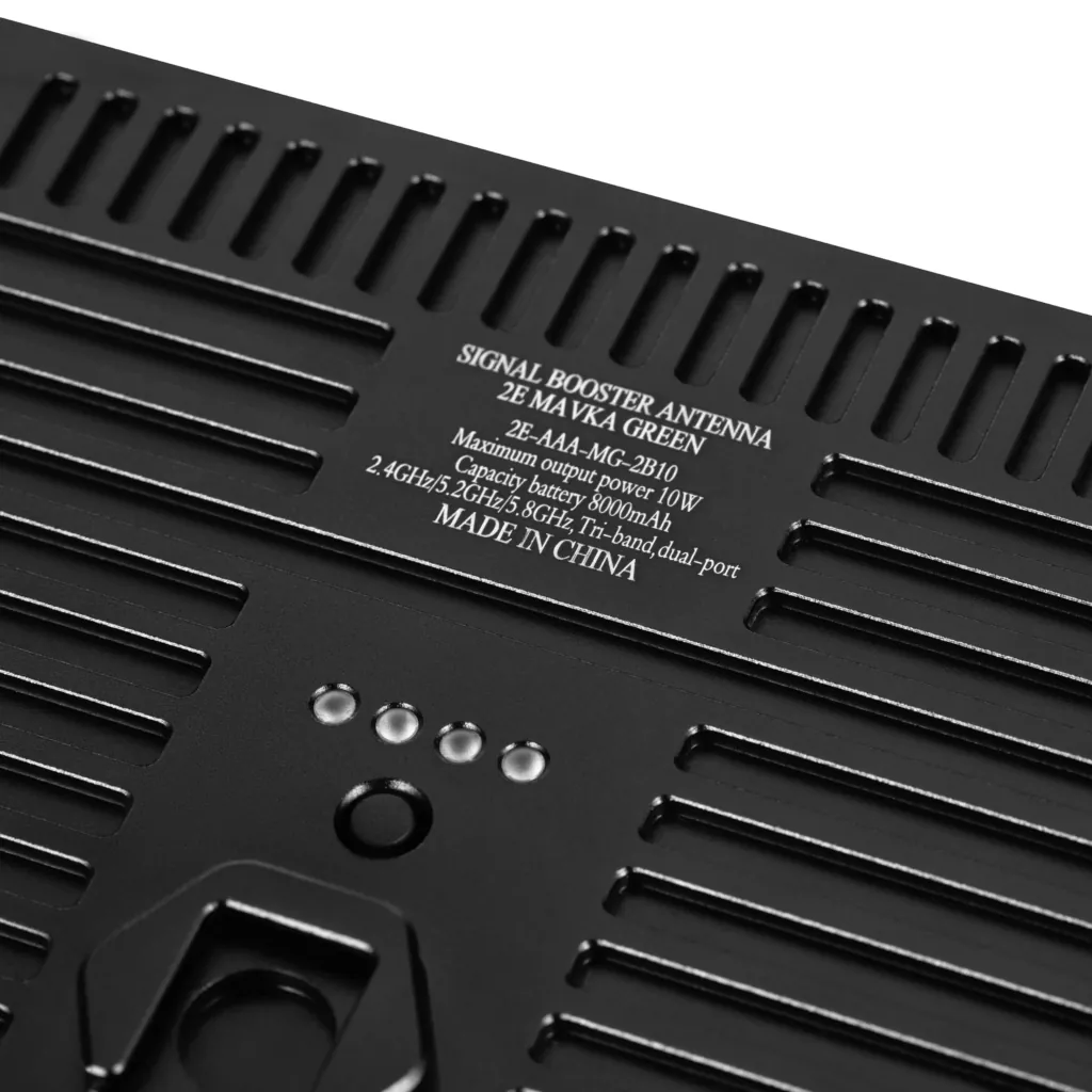 2E Tactical Антена активна MAVKA GREEN, 2.4/5.2/5.8GHz, 10Вт, N-Type, для DJI/Autel(V2)/FPV цифра