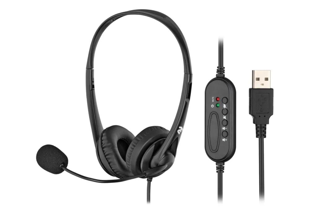 Гарнитура ПК стерео On-ear 2E CH11 USB, omni-mic, 2м, черный