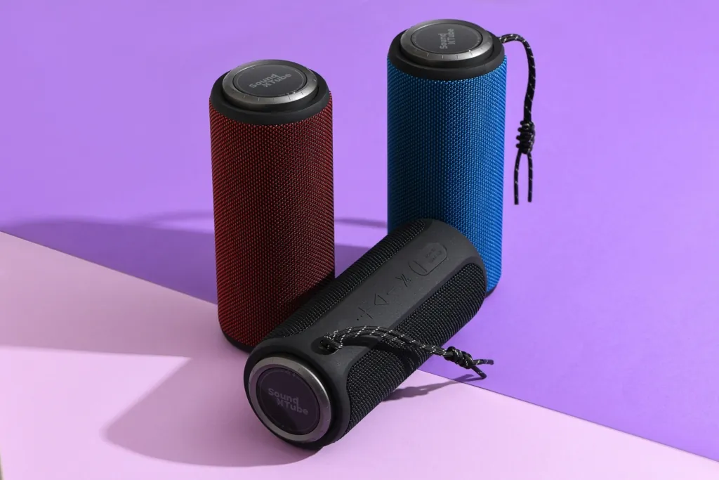 Акустическая система 2E SoundXTube TWS, MP3, Wireless, Waterproof Red