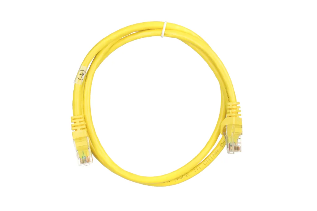 Patch Cable 2E Cat 6,UTP,RJ45, 26AWG ,7/0.16 Cu, 1.00 m, PVC,Yellow