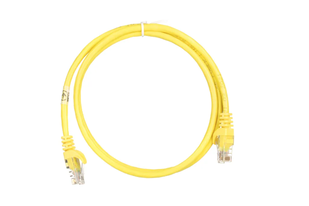 Patch Cable 2E Cat 5e,UTP,RJ45, 26AWG ,7/0.16 CCA, 1.00 m, PVC,Yellow