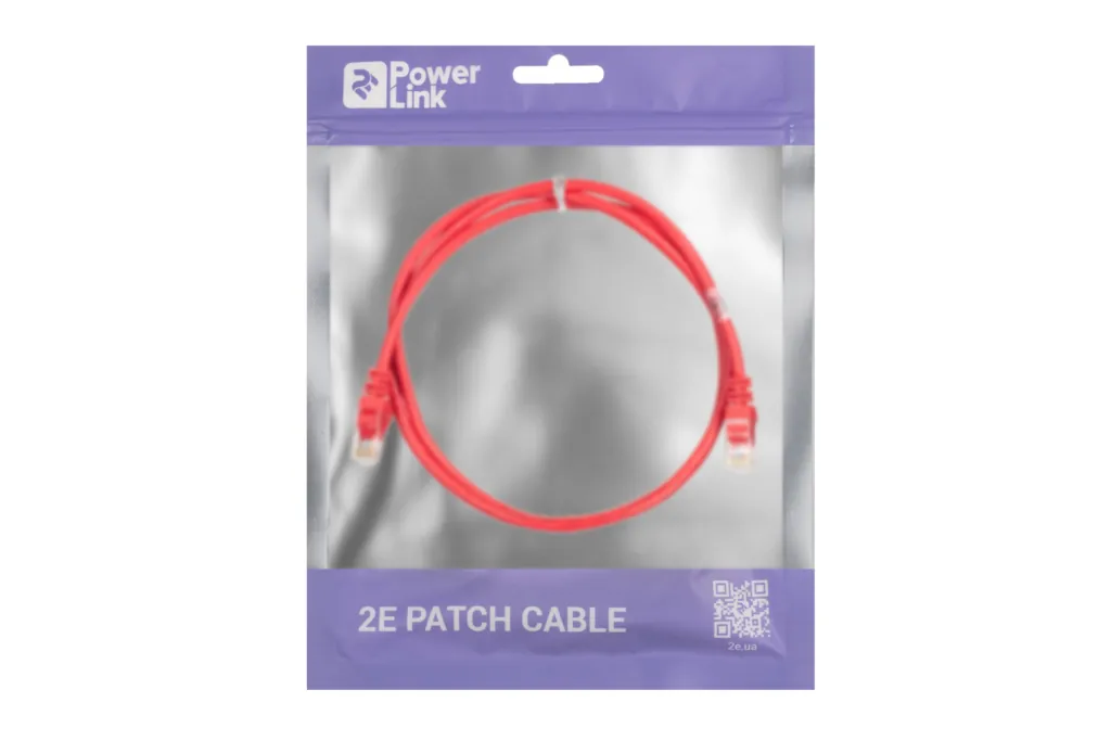 Patch Cable 2E Cat 5e,UTP,RJ45, 26AWG ,7/0.16 Cu, 1.20 m, PVC,Red