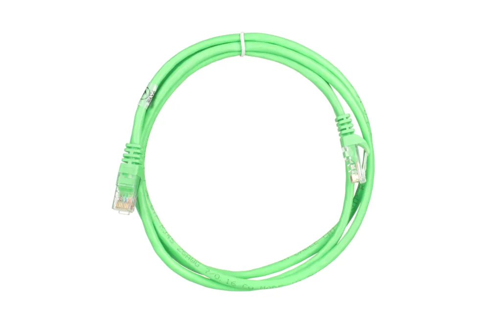 Патч-корд 2E САТ 5e, UTP, 1.50м, 26AWG, RJ45, 7/0.16, Cu, PVC, зелений