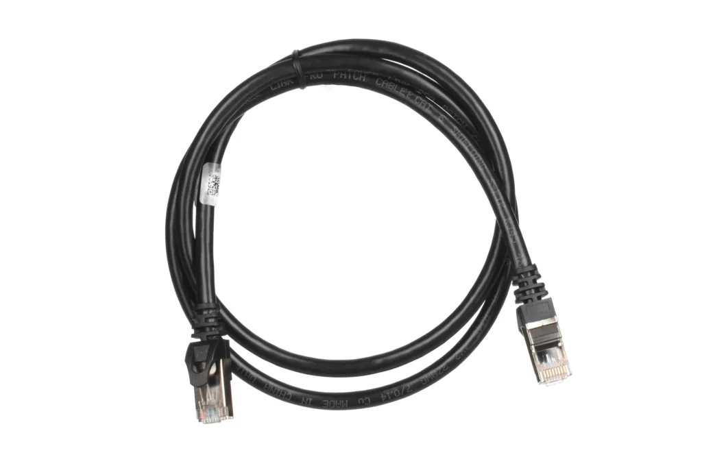 Патч-корд 2E САТ 6, S-FTP, 1м, 26AWG, RJ45, 7/0.16, Cu, PVC, черный