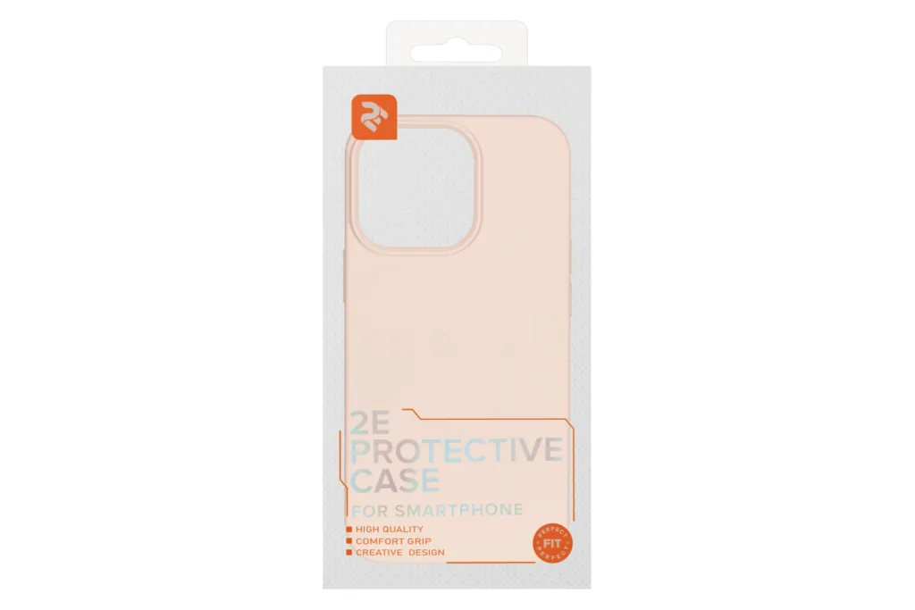 2Е Basic case for iPhone 13 Pro, Liquid Silicone, Sand Pink