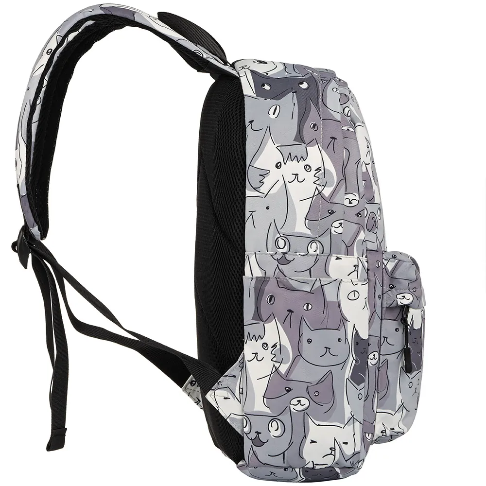 2E Backpack, TeensPack Cats, grey