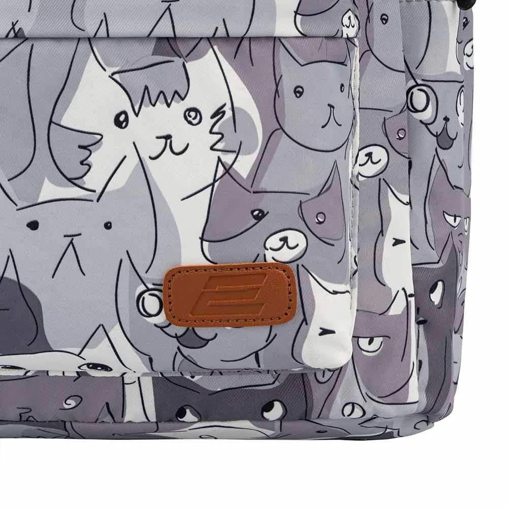 2E Backpack, TeensPack Cats, grey