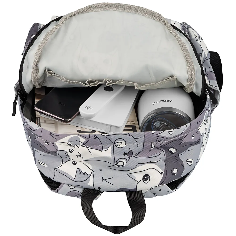 2E Backpack, TeensPack Cats, grey