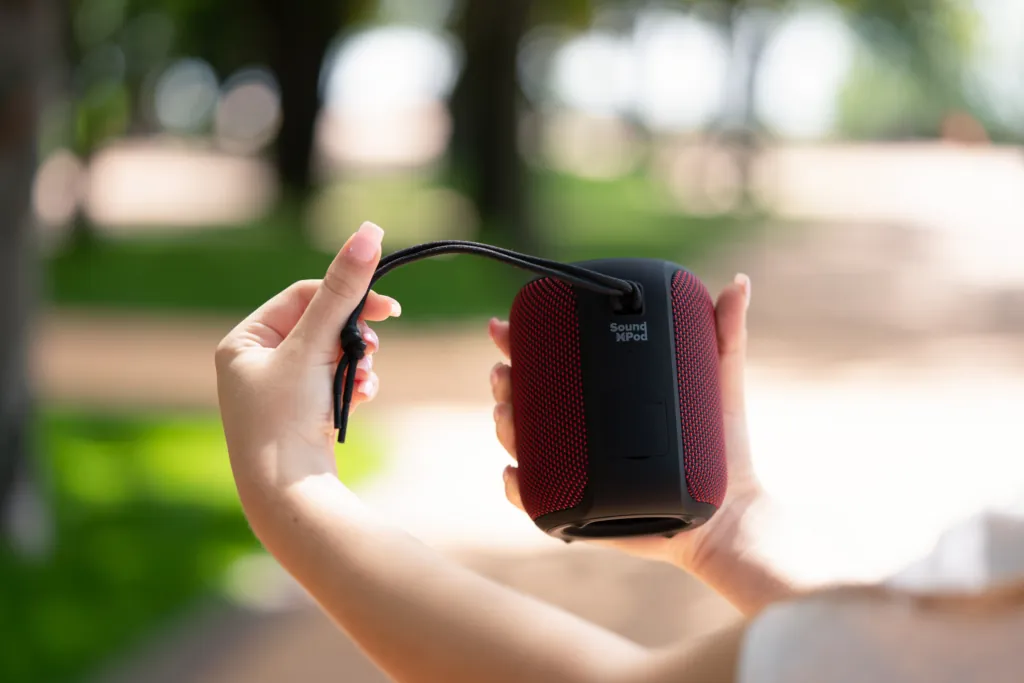Portable Speaker 2E SoundXPod TWS, MP3, Wireless, Waterproof Red