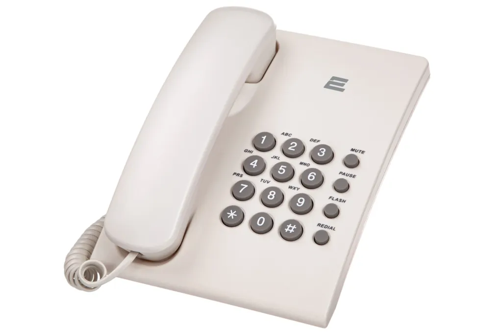 2E Corded Phone AP-210 White