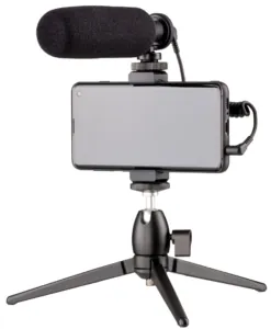 Мікрофон з триподом для мобільних пристроїв 2Е AU-CM10S Vlog KIT, 3.5mm
