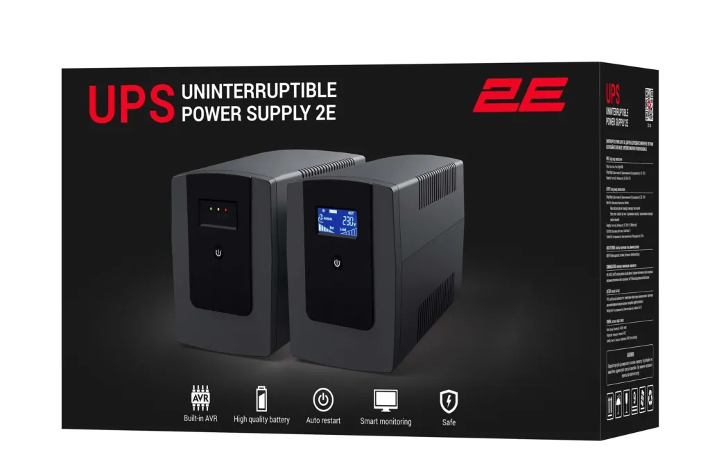 ИБП 2E ED1500, 1500VA/900W, LED, 3xSchuko