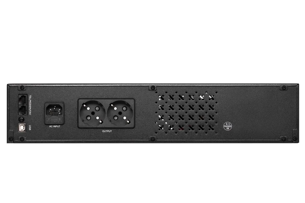 ИБП 2E RE650, 650VA/360W, RM 2U, LCD, USB, 2xSchuko