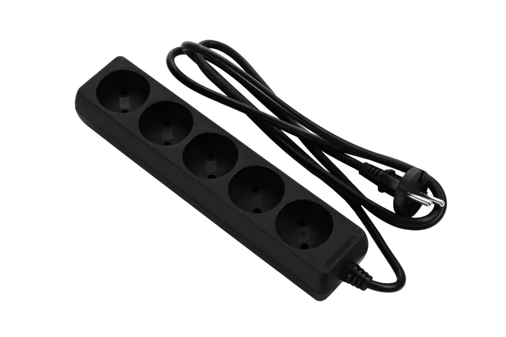 2E Power Strip 5хType C, 2х1mm2, 10A, 1.5m, black