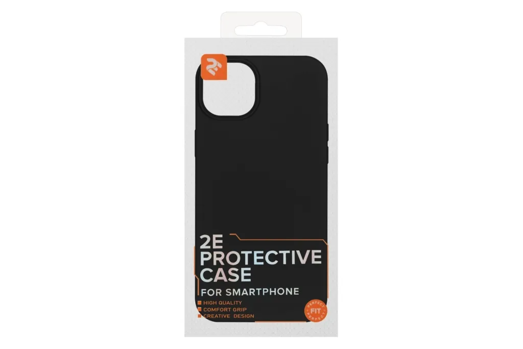 Чехол 2Е Basic для iPhone 14 Max, Liquid Silicone, черный