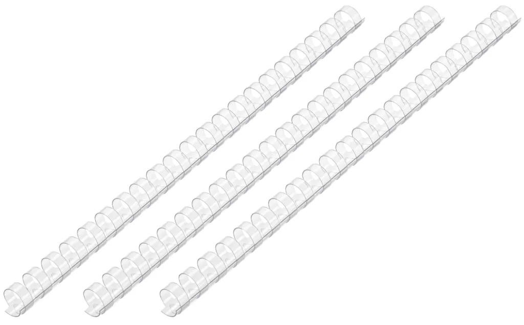 Пластикові пружини 2E для біндерів, 14мм, прозорі, 100шт