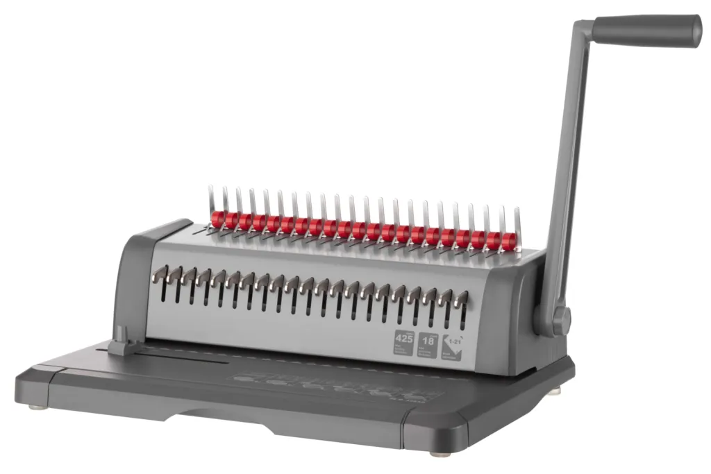 Plastic combs for the binder 19mm red 100pcs