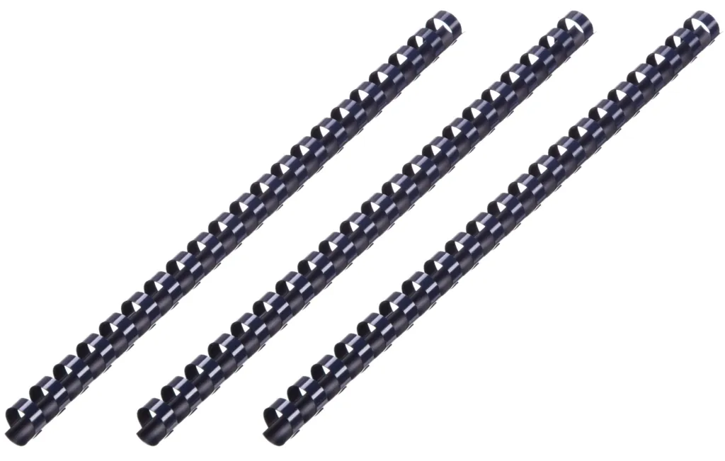 Plastic combs for the binder 19mm navy 100pcs