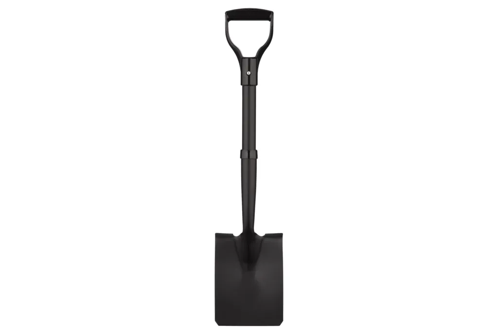 2E Shovel bayonet Fold, straight, compact, steel handle, 2mm, 70cm, 1.05kg