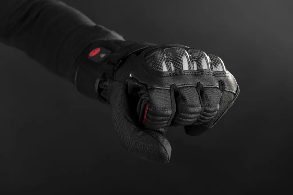 2E Tactical Heated Gloves Rider Black, Size S