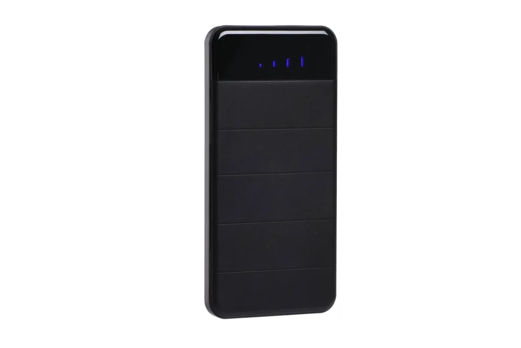 2E Акумулятор портативний літій-іонний Power Bank Solar 8000мА·год, вбудований LED-ліхтар, чорний