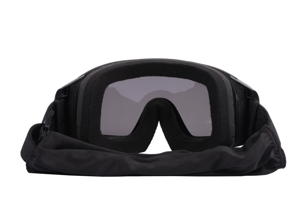 2E Tactical Маска тактическая, защитная Hawk WS Black Anti-fog, 3-х слойный уплотнитель, сумка, 3 линзы