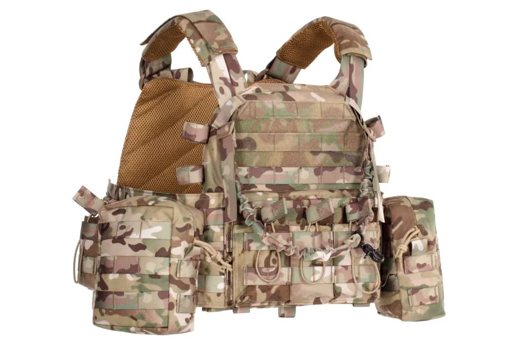 2E Tactical Плитоноска, Тип 1, с карманами для боковой защиты и подсумками, Молле, камуфляж
