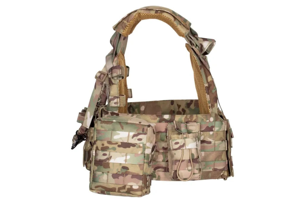 2E Tactical Плитоноска, Тип 1, с карманами для боковой защиты и подсумками, Молле, камуфляж