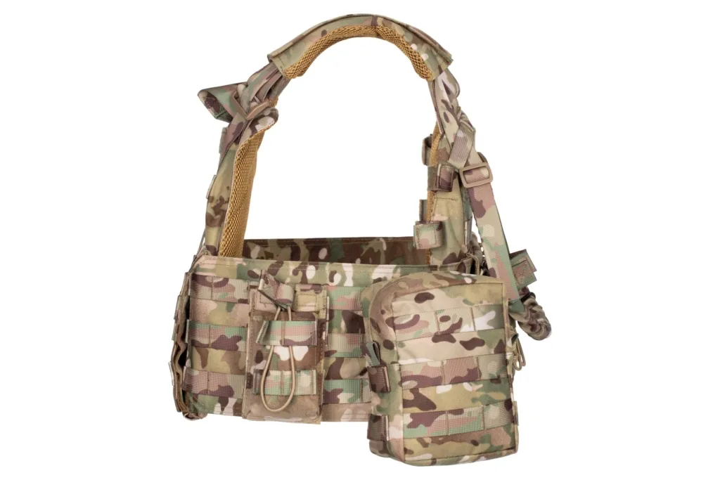 2E Tactical Плитоноска, Тип 1, с карманами для боковой защиты и подсумками, Молле, камуфляж