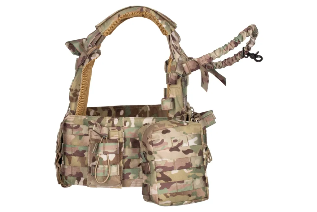 2E Tactical Плитоноска, Тип 1, с карманами для боковой защиты и подсумками, Молле, камуфляж