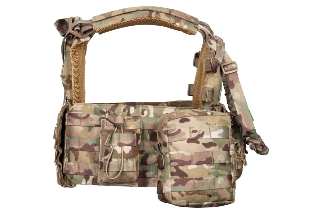 2E Tactical Плитоноска, Тип 1, с карманами для боковой защиты и подсумками, Молле, камуфляж
