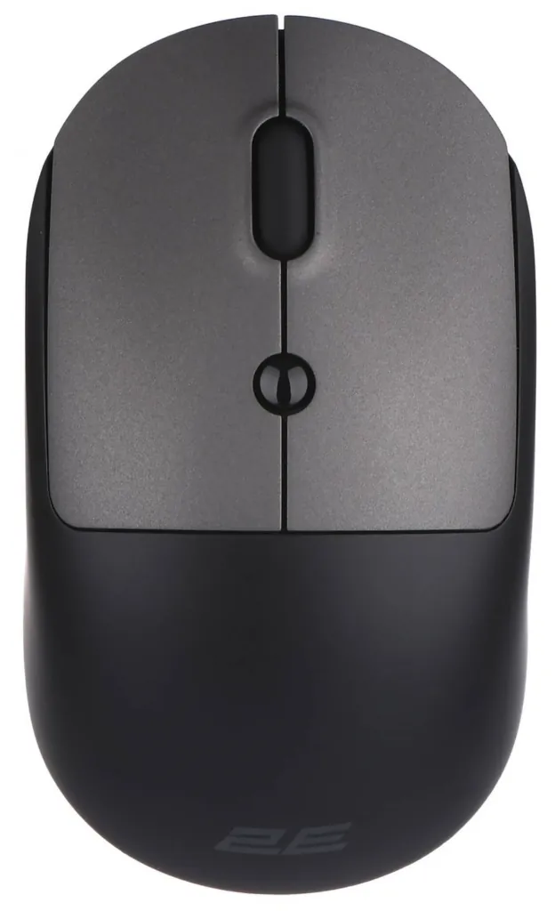 Миша 2E MF218 Silent, WL/BT, чорно-сірий