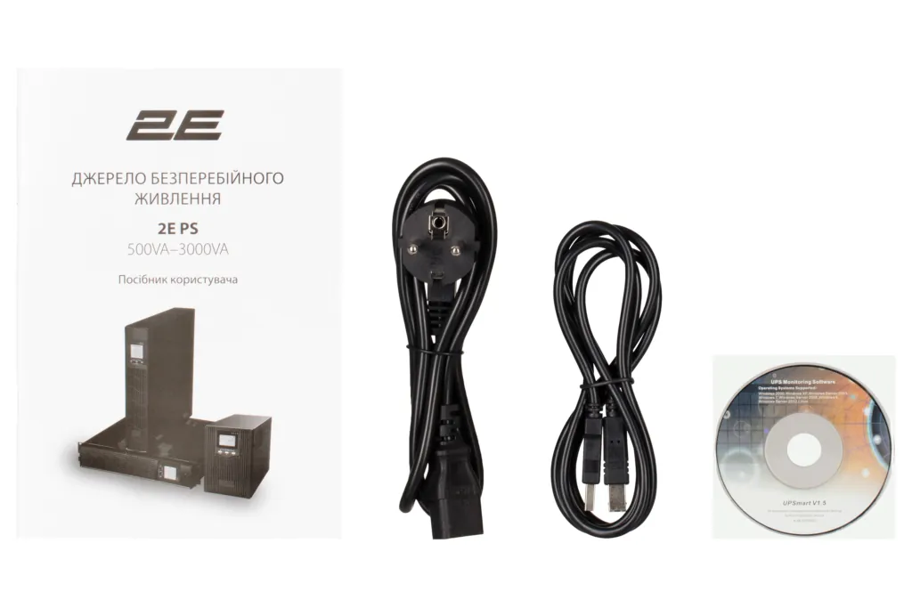 ИБП 2E PS3000RT, 3000VA/2400W, RT3U, LCD, USB, 3xC13, 3xSchuko