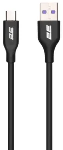 Кабель USB-A > microUSB зарядки/синхронизации 2E, 1м, Glow, черный