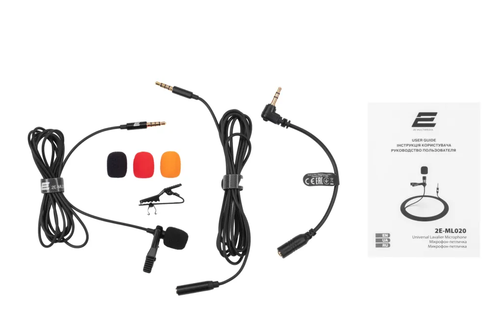 Lavalier Microphone 2E ML020 3.5mm