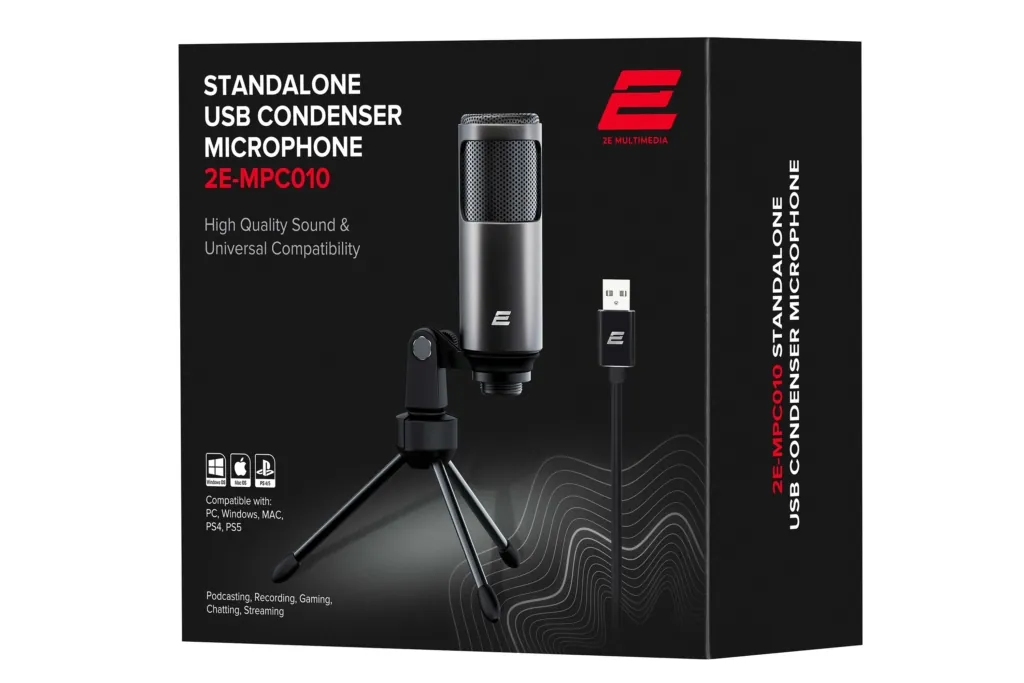 Микрофон для ПК 2Е MPC010, USB