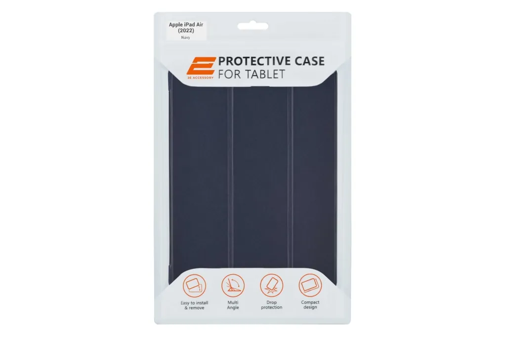 2E Basic case for iPad Air 10.9″ (Gen 5, 2022), Flex, Navy