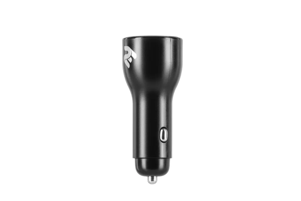 2E Car Charger Dual USB (36W) PD, QC black