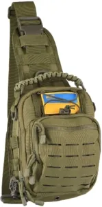 2E Tactical Sling Bag Laser Cut 2.5L, OD Green