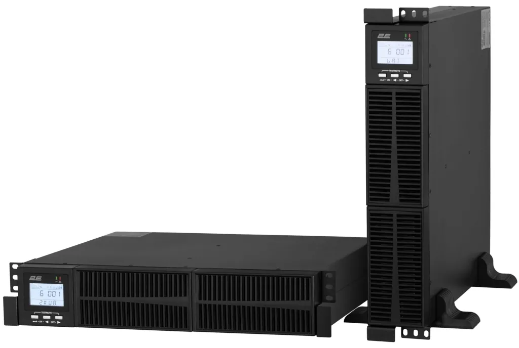 ИБП 2E OD2000RT, 2000VA/1800W, RT2U, LCD, USB, 3xSchuko
