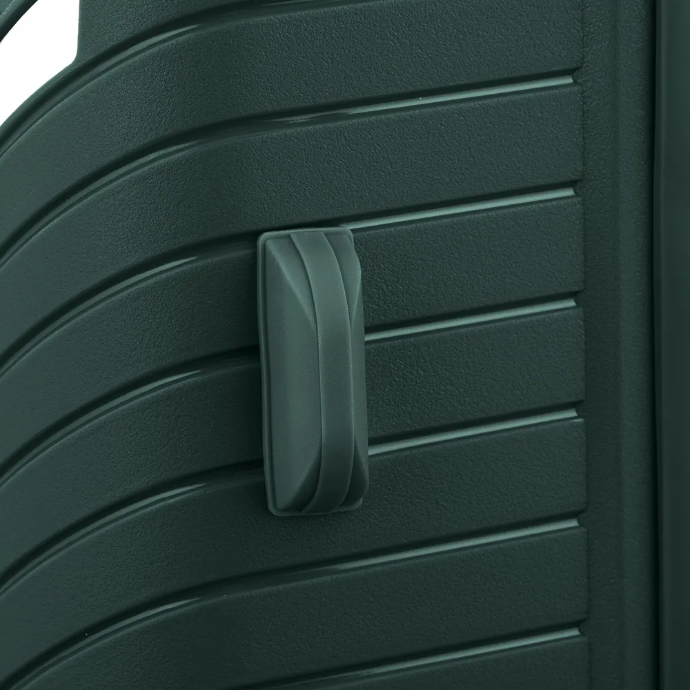 2E Валіза пластикова, SIGMA, велика, 4 колеса, смарагд