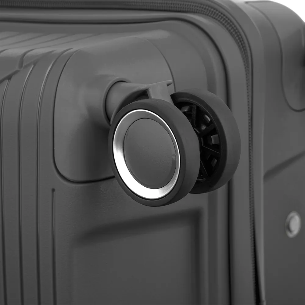 Валіза пластикова, 2E, SIGMA, велика, 4 колеса, графіт