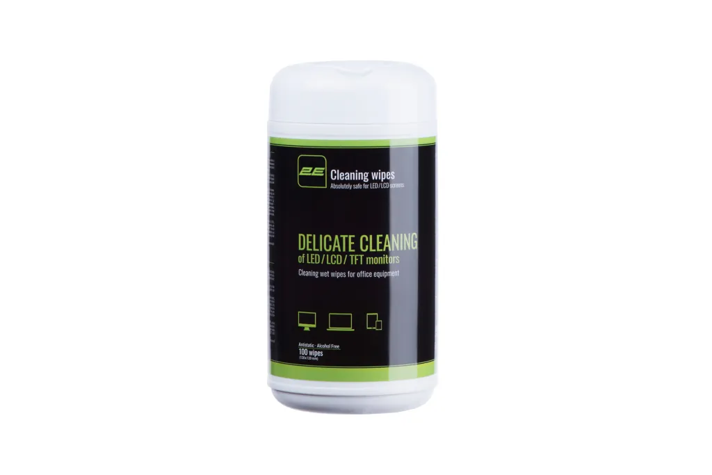 Wet wipes 2E for office equipment, 12х12cm, 100pcs