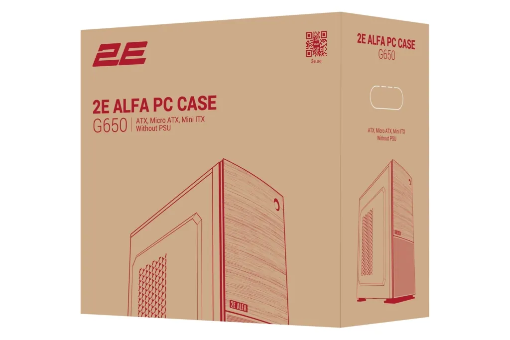 Корпус 2E Alfa G650 без БП 2xUSB3.0, 1xUSB2.0 1×120мм VGA 280мм LCS ready ATX чёрный