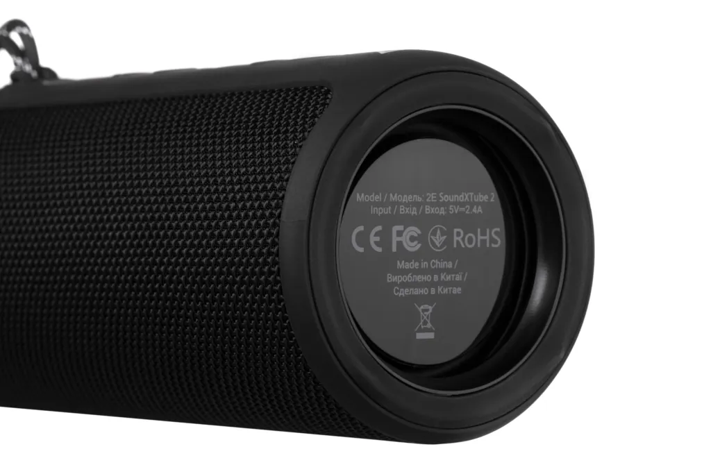 Акустическая система 2E SoundXTube2 TWS, MP3, Wireless, Waterproof Black